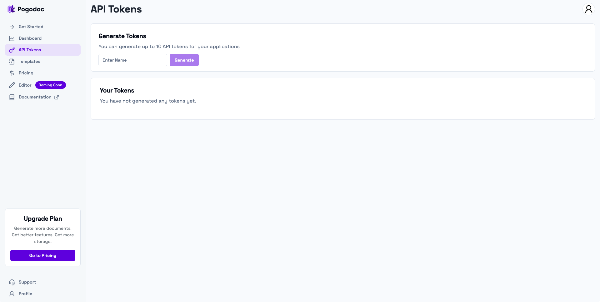 API Token Generation
